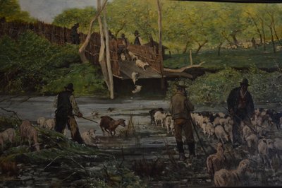 The Sheep Jump by Giovanni Fattori